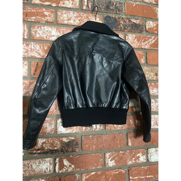 Leather bomber jacket - Picture 5 of 5
